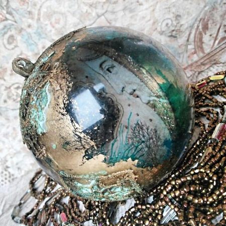 МК Новогодний шар Алхимия, декор ёлочных украшений: видео-уроки онлайн, самостоятельная работа